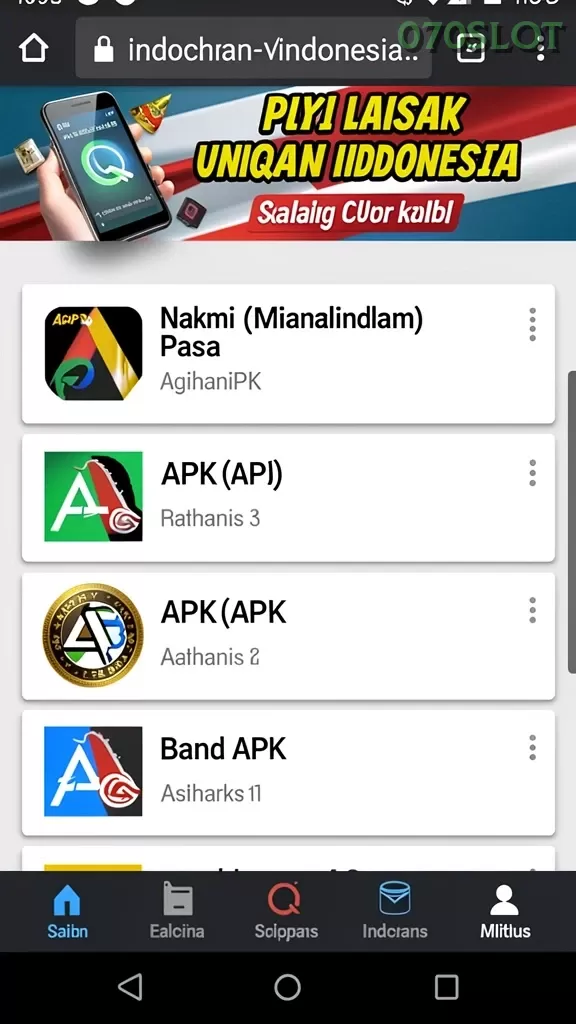 Cuplikan layar WINALLCASINO — pengaturan akun