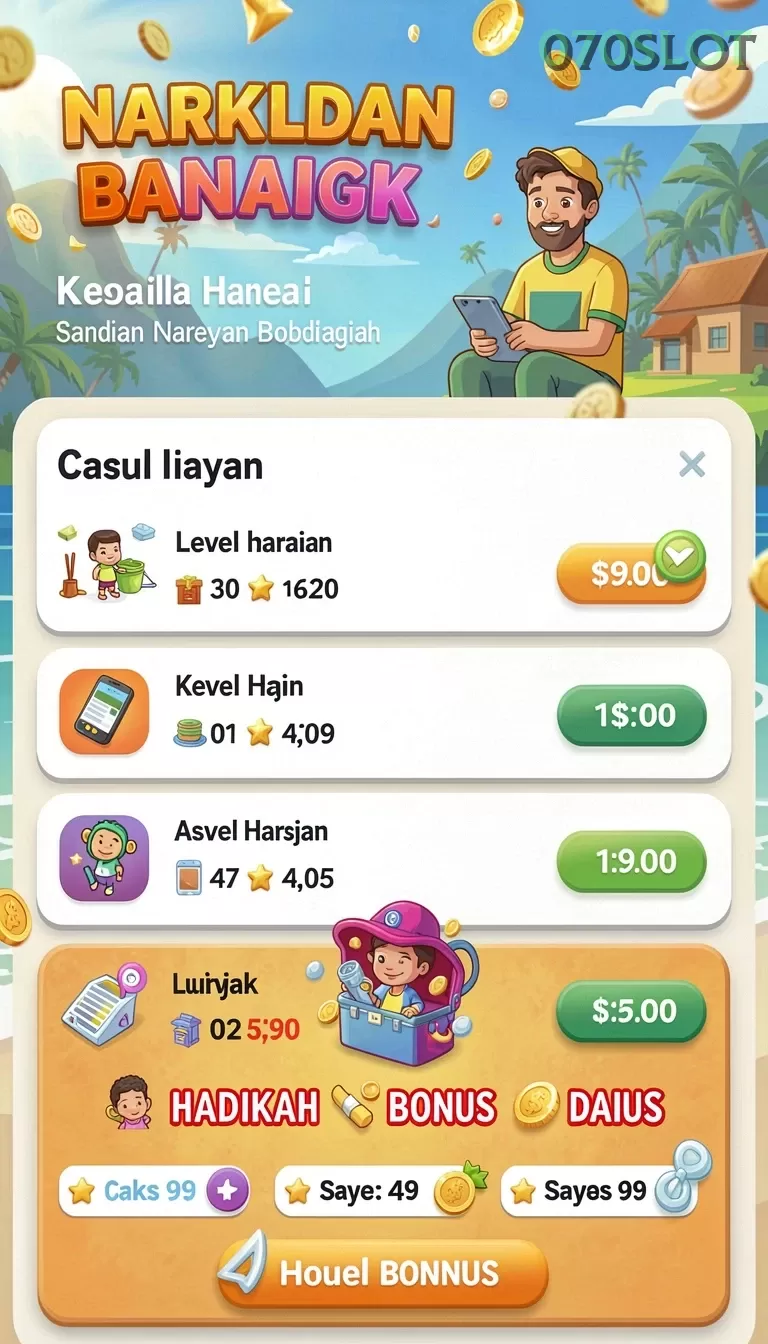 Cuplikan layar SUNDA777 — menu navigasi