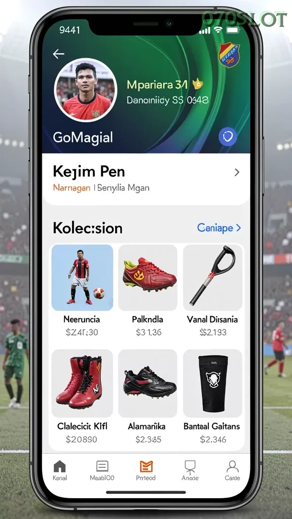 Cuplikan layar WINALLCASINO — menu navigasi